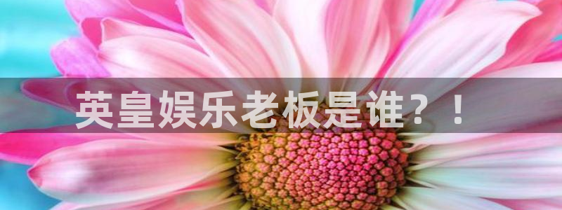 极悦娱乐app下载安装：英皇娱乐老板是谁？！